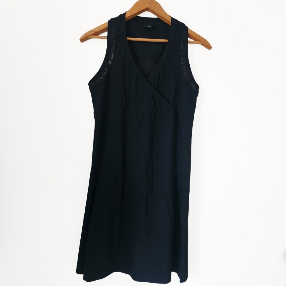 Casall Women's Size Large Black Sport Activewear Racerback Court Dress  Tennis